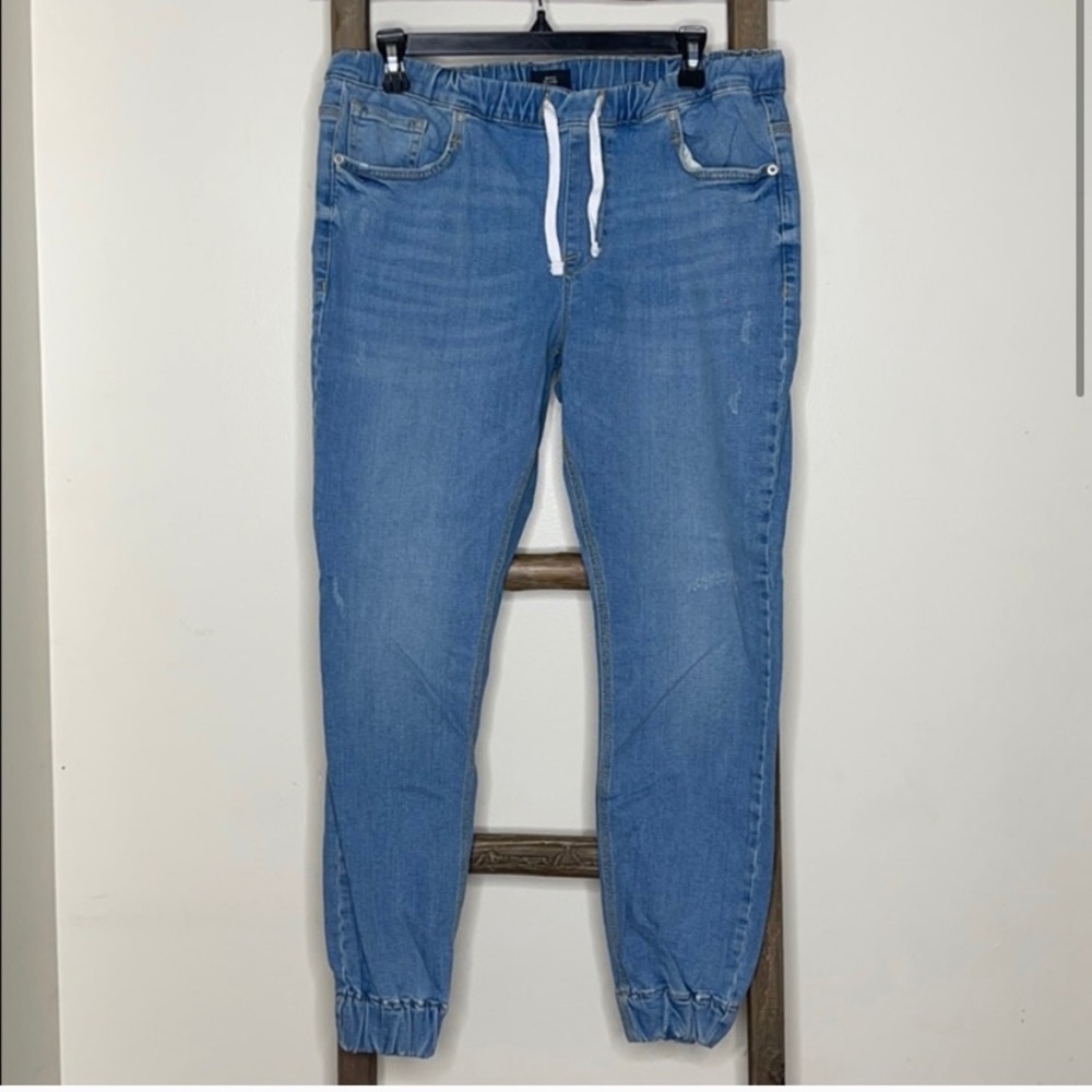 River Island Denim joggers 32x30